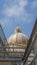 Vertical shot of the dome of the Catedral de Nuevo in Chimbote, Peru