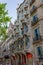Vertical shot of the dragon building (Casa Batllo) by Gaudi in Barcelona, Spain
