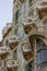 Vertical shot of the dragon building (Casa Batllo) by Gaudi in Barcelona, Spain