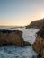 Vertical shot of El Matador State Beach in Malibu, California