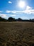 Vertical shot of the empty beach at the Cap d`Agde