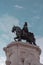 Vertical shot of the Equestrian Statue of Etienne Marcel in Paris, France