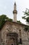 Vertical shot of a facade of a mosque in Mostar, Bosnia and Herzegovina