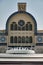 Vertical shot of the famous Blue Souk shopping mall in Dubai under a blue sky on a sunny day