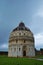 Vertical shot of the famous historic monument of the tower of Pisa in Italy