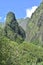 Vertical shot of the famous needle at Lao Valley State Park on Maui, Hawaii