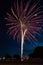 Vertical shot of fireworks for cool background