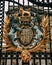 Vertical shot of the gates of Buckingham Palace at daytime in London, England