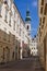 Vertical  shot of the historical centre Backergasse near the Austrian Academy of Science