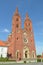 Vertical shot of the historical Dakovo Cathedral in Dakovo, Croatia