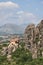 Vertical shot of The Holy Monastery of Saint Nicholas of Anapafsas