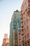 Vertical shot of the iconic Eastern Columbia Lofts building in downtown Los Angeles