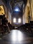 Vertical shot of an interior of the church in Getaria, Spain