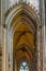 Vertical shot of an interior of Cologne Cathedral in Germany