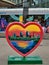 Vertical shot of the Kansas City Parade of Hearts in Kansas City, the USA