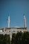 Vertical shot of the King Abdullah Bih Abdulah Aziz Ali Saud Mosque in Tuzla, Bosnia and Herzegovina