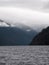 Vertical shot of Lake Crescent located in Olympic National Park, in Washington USA