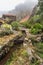 Vertical shot of a landscape in the Geopark of Penha Garcia, Portugal