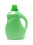 Vertical shot of a large green laundry detergent bottle