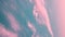 Vertical Shot Light Blue And Pink Cirrus Clouds Cloud Sky. natural cloudscape vertical background. 4K Time Lapse