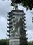 Vertical shot of a marble dragon statue in Linh Ung Pagoda Da Nang, Vietnam