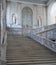 Vertical shot of marble grand stairs of Naples Royal Palace, Italy