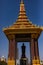 Vertical shot of the Norodom Sihanouk Memorial, a monument of the King Father in Phnom Penh