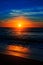 Vertical shot of the North Entrance Beach at sunrise