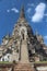 Vertical shot of one of the three Chedis of Wat Phra Si Sanphet, Thailand