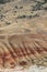 Vertical shot of the Painted Hills, John Day Fossil Beds National Monument