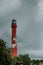 Vertical shot of the Pakri lighthouse in Paldiski, Estonia on a cloudy day