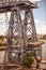 Vertical shot of the part of Puente Transbordador, also known as Buenos Aires Transporter Bridge.