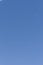 Vertical shot of people parachuting in the plain blue sky