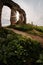 Vertical shot of the Poster Park of the Aqueducts, Rome