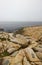 Vertical shot of the rocks at the Gouldsboro Bay, Maine