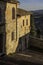 Vertical shot of the rural old houses in the streets of Florence, Italy during daylight