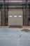 Vertical shot of a single loading door at a warehouse