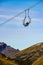 Vertical shot of ski lift seats near the Walmendingerhorn, Mittelberg, Austria