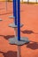 Vertical shot of some equipment in a playground