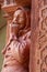 Vertical shot of a statue as a balustrade design from Schallaburg Castle in Niederosterreich,Austria