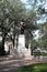 Vertical shot of the statue in the Chippewa Square in the city of Savannah, United States