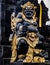 Vertical shot of a statue at Tanah Lot temple in Beraban Indonesia