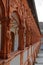 Vertical shot of statues for balustrade design from Schallaburg Castle in Niederosterreich, Austria