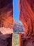 Vertical shot of the Subway Cave on a sunny day in Sedona, Arizona, United States