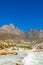 Vertical shot of the sunny Cape Town, South Africa under the blue sky