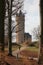 Vertical shot of a tower in the Babelsberg Park in Babelsberg, Germany