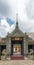 Vertical shot of a traditional gate of a Buddhist Temple in Bangkok, Thailand