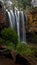 Vertical shot of Trentham Falls Road in Victoria, Australia, long exposure