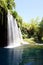 Vertical shot of Upper Duden Falls in Antalya, Turkey