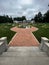 Vertical shot of a view of Quaint park.Lakeside Park & Rose Garden in Fort Wayne.